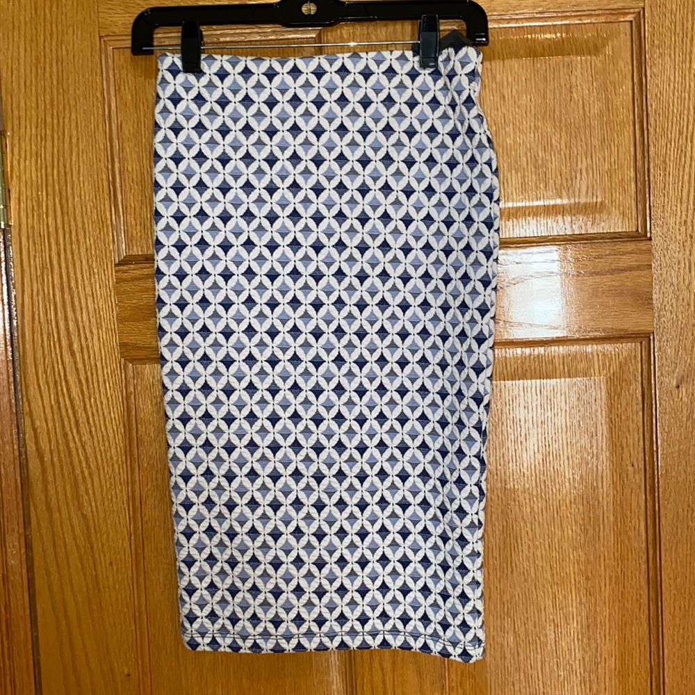 Zara Geometric MIDI Skirt